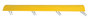 Vestil Plastic Speed Bump Concrete Hardware - 72 In. x 10 In. x 2 In. - Yellow