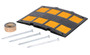 Vestil Rubber Speed Hump Middle Section Asphalt Hardware - 19-3/16 In. x 23-1/2 In. x 1-5/8 In. 40000 lb - Black