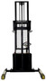 Vestil Steel Adjustable Double Mast Stacker - 125 In. Raised Height 3,000 lb Black / - Yellow