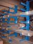 Vestil Steel Single Sided Cantilever Upright - 32 In. x 10 In. x 144 In. 8,250 lb - Blue