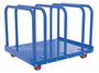 Vestil Steel Heavy Duty Adjustable Bay Panel Cart - 44 In. Wide 4,000 lb Blue / - Yellow