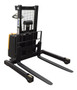 Vestil Steel Adjustable Double Mast Stacker - 43 In. Raised Height 3,000 lb Black / - Yellow