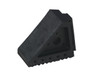 Vestil Molded Rubber Wheel Chock with Handle - 8 In. x 4 In. x 6 In. - Black