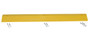 Vestil Plastic Speed Bump Concrete Hardware - 48 In. x 10 In. x 2 In. - Yellow
