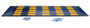 Vestil Rubber Speed Hump Concrete Hardware - 118-11/16 In. x 35-1/4 In. x 1-7/8 In. 60000 lb Black / - Yellow