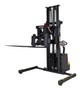 Vestil Steel Adjustable Extendable Fork Stacker - 118 In. Raised Height 1500 lb Black / - Yellow