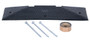 Vestil Rubber Speed Hump Female End Cap Asphalt Hardware - 10-7/16 In. x 35-1/4 In. x 1-7/8 In. 60000 lb - Black