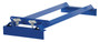 Vestil Steel Pallet Rack Drum Cradle - 42-1/2 In. x 15-7/8 In. x 5-5/8 In. 800 lb - Blue
