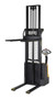 Vestil Steel Fixed Forks Double Mast Stacker - 118 In. Raised Height 2200 lb Black / - Yellow