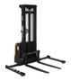Vestil Steel Adjustable Double Mast Stacker - 125 In. Raised Height 2200 lb Black / - Yellow