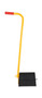Vestil Molded Rubber Wheel Chock with Handle - 18-3/16 In. x 8 In. x 37-1/8 In. Max Load 15,000 lbs Black / - Yellow