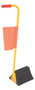 Vestil Rubber Wheel Chock With Handle and Flag - 12 In.