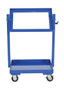 Vestil Steel Multi-Tier Cart with - 2 Shelves 200 lb Static - Blue