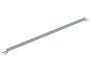 Vestil Steel Toe Board for Pipe Safety Railing - 10 Ft. Length - Silver