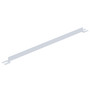 Vestil Steel Toe Board For Pipe Safety Railing - 7 Ft. Length - White