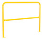 Vestil Steel Pipe Safety Railing with Welded Baseplate - 5 Ft. Length - Yellow