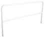 Vestil Steel Safety Railing - 7 Ft. Length - White