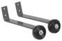 Vestil Steel Pipe Railing Barricade Base With Wheels - Gray Semi Gloss