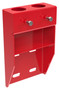 Vestil Steel Wall Mount Bracket For Pipe Safety Railing - Red