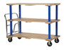 Vestil Hardwood Triple Deck Platform Cart 30 In x - 60 In 1,600 lb - Tan