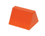 Vestil Urethane Standard Eye Bolt Wheel Chock - 6 In x 9-1/2 In. x 8 In. 20 Ton - Orange