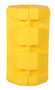 Vestil UV Protected Polyethylene Column Protector - 8 In. Square 7,000 lb - Yellow
