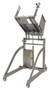 Vestil 304L Stainless Steel DC Powered Bin Dumper - 12 Volt 660 lb - Silver