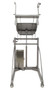 Vestil 304L Stainless Steel DC Powered Bin Dumper - 12 Volt 660 lb - Silver