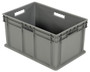Vestil Plastic Multi-Tier Stack Cart Medium Bin - 125 lb Load - Gray