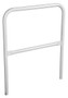 Vestil Steel Safety Railing - 3 Ft. Length - White
