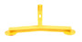 Vestil Steel Pipe Railing Barricade Base with Feet - Yellow