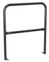 Vestil Steel Pipe Safety Railing with Welded Baseplate - 3 Ft. Length - Black