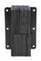 Vestil Rubber Laminated Dock Bumper - 20 In. x 11 In. x 6 In. - Black