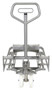 Vestil 304L Stainless Steel Hydraulic Hand Pump Pallet Jack 27 in. X - 45 in. 3,300 lb - Silver