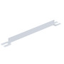 Vestil Steel Toe Board For Pipe Safety Railing - 4 Ft. Length - White