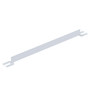 Vestil Steel Toe Board For Pipe Safety Railing - 5 Ft. Length - White