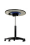 Vestil Steel Turntable - 24 In. Diameter Gas Cylinder 21-31 In. Height Adjustment 300 lb - Black
