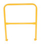 Vestil Steel Pipe Safety Railing with Welded Baseplate - 3 Ft. Length - Yellow