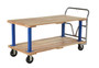 Vestil Hardwood Double Deck Platform Cart 30 In x - 60 In 1,600 lb - Tan