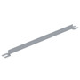 Vestil Steel Toe Board For Pipe Safety Railing - 6 Ft. Length - Silver
