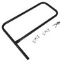 Vestil Steel Pipe Safety Railing Gate P-Shaped - 36 In. x 36 In. - Black