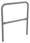 Vestil Steel Safety Railing - 3 Ft. Length - Gray Semi Gloss