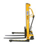 Vestil Steel Manual Stacker Adjustable Forks/Legs - 2,200 lb - Black