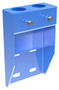 Vestil Steel Wall Mount Bracket For Pipe Safety Railing - Blue