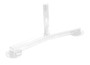 Vestil Steel Pipe Railing Barricade Base With Feet - White