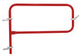 Vestil Steel Pipe Safety Railing Gate P-Shaped - 48 In. x 36 In. - Red