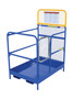 Vestil Steel Work Platform - 36 In. x 48 In. 1,000 lb - Blue