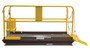 Vestil Steel Premium Truck Scissor Dock Lift 4 Ft x - 8 Ft 5,000 lb - Brown/Yellow