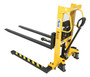 Vestil Steel Manual Stacker Adjustable Forks/Legs - 550 lb Black / - Yellow