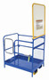 Vestil Steel Work Platform With - 84 In. Expanded Back 36 In. x 48 In. 1,000 lb - Blue